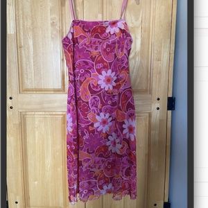 Vintage 70s Psychedelic Mini Dress